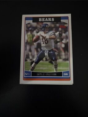 Topps Kyle Orton Chicago Bears Card - White, Blue